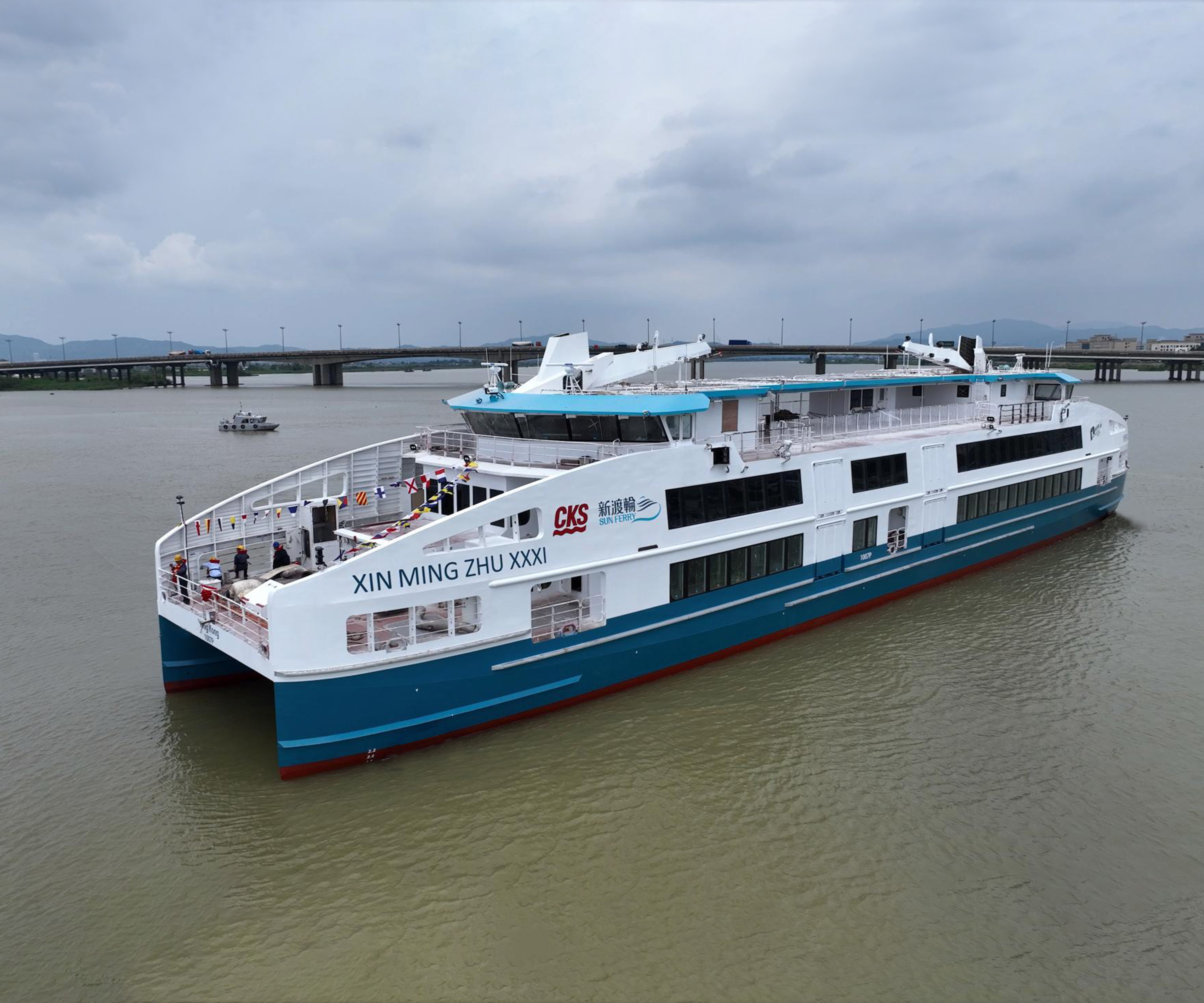 维港新明珠！千客巨轮“新明珠31”吉水礼成